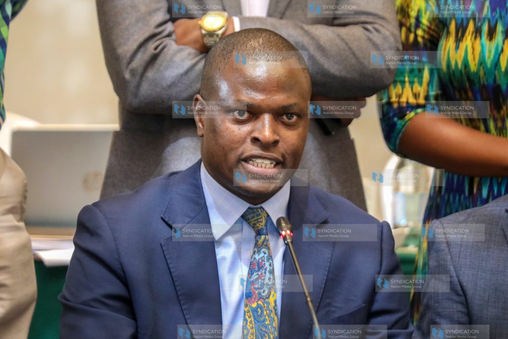 Ndindi Nyoro during the press conference