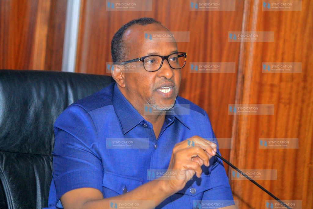 Cabinet Secretary for the Ministry of Defence Aden Duale