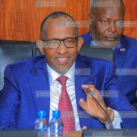 Defence Cabinet Secretary Aden Bare Duale before the Committee on Implementation