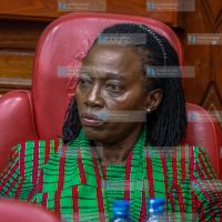Narc K leader Martha Karua at the County Hall Nairobi