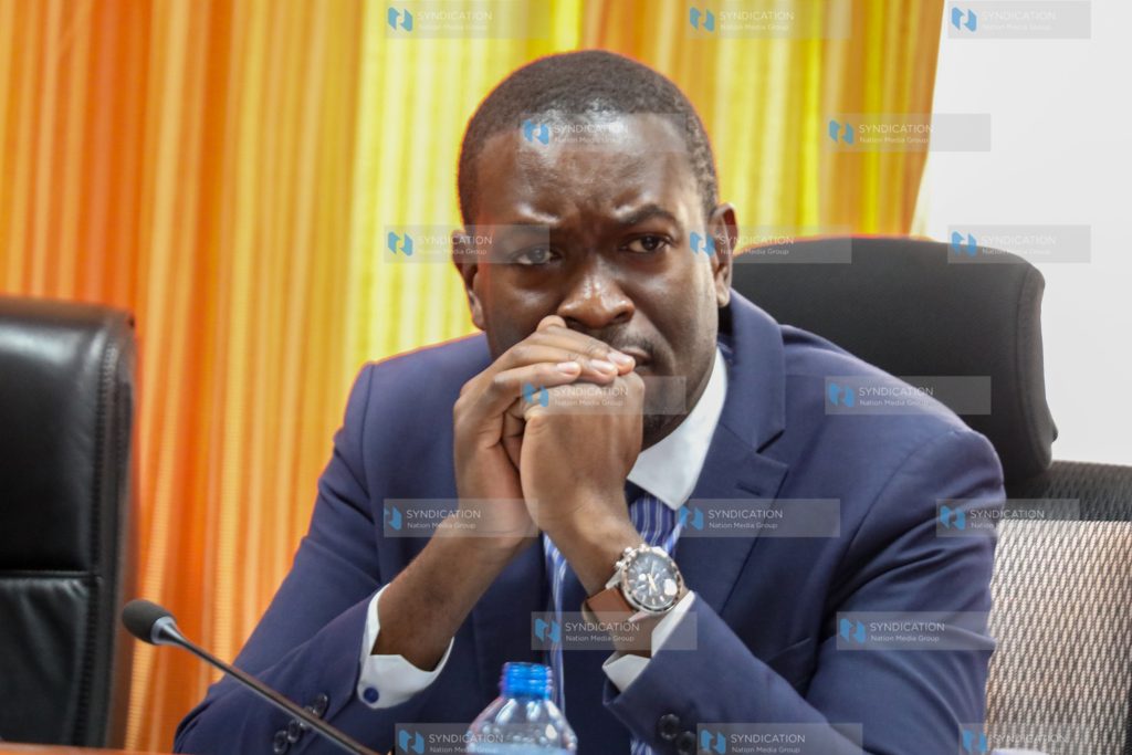 Nairobi Senator Edwin Sifuna during the Senate Energy Committee meeting