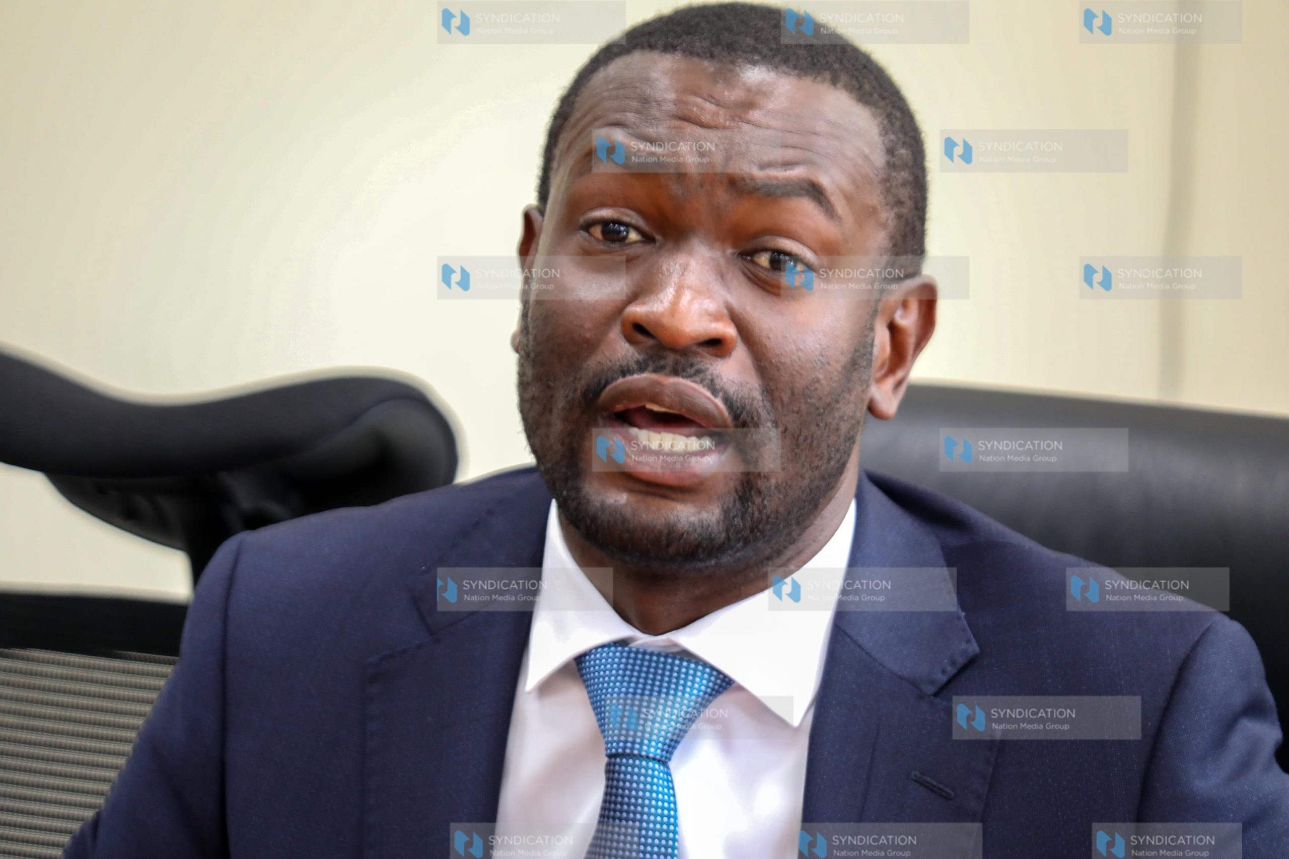 Nairobi County Senator Edwin Sifuna addressing the media