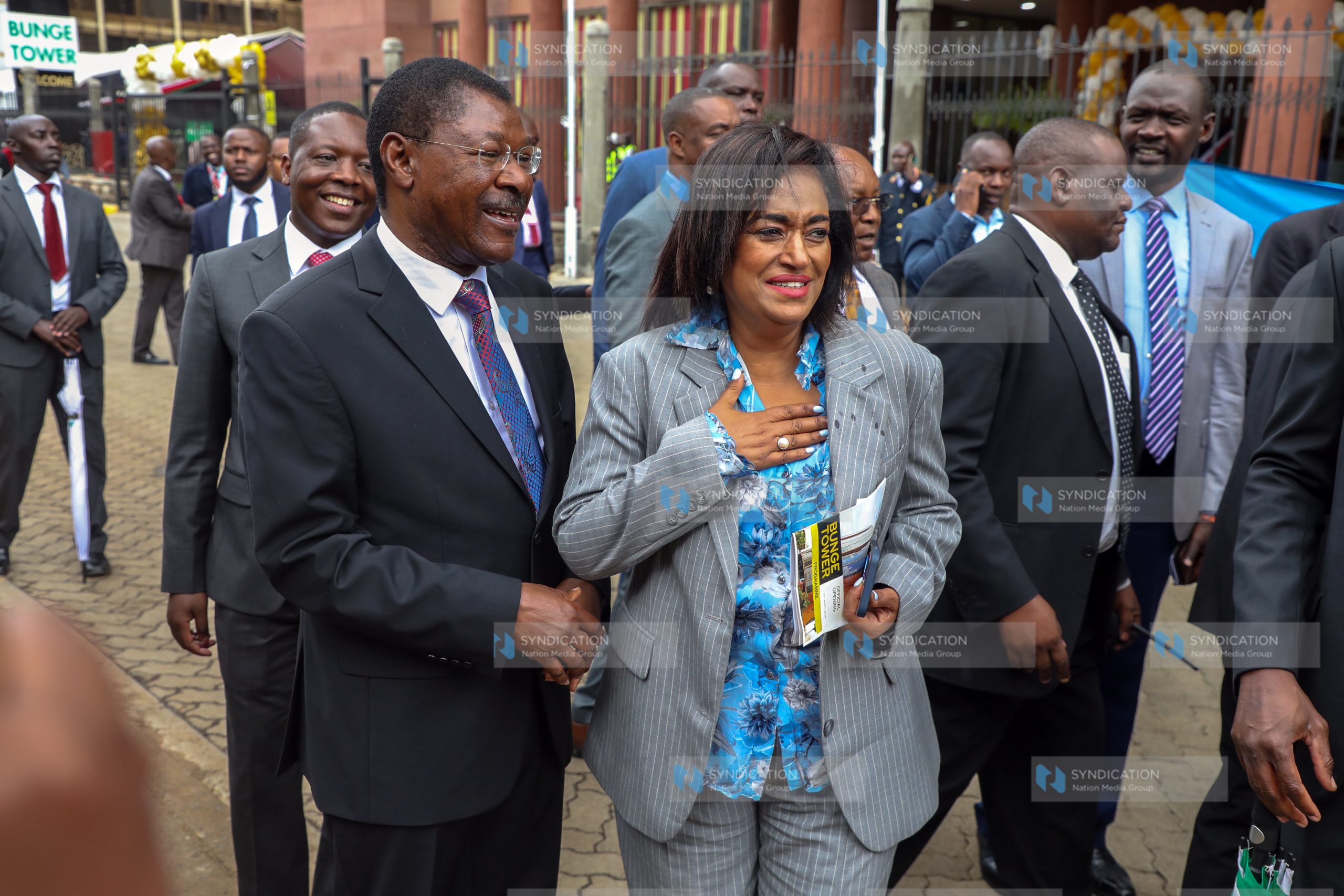 Speaker Moses Wetangula and Nairobi Women Rep Esther Passaris