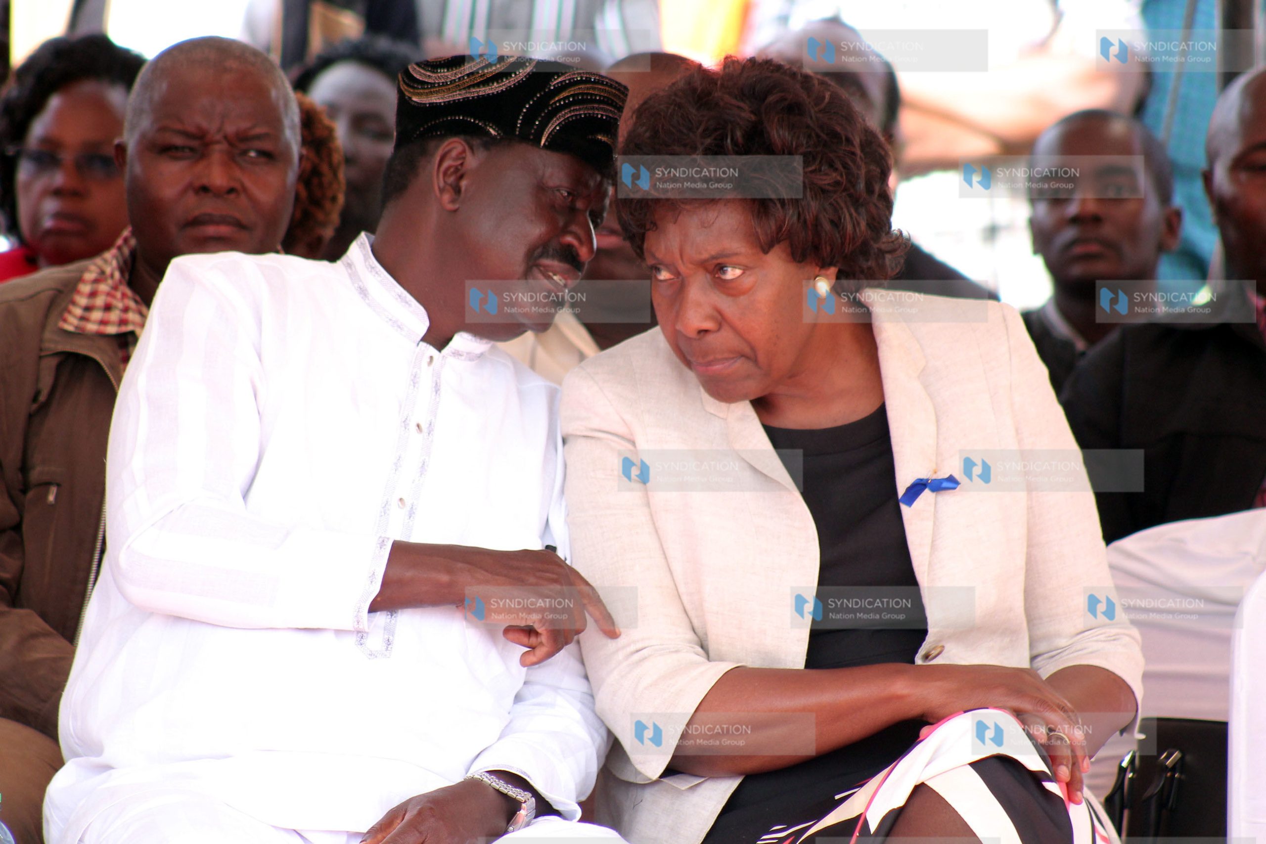 CORD leader Raila Odinga with former Lands CS Charity Ngilu