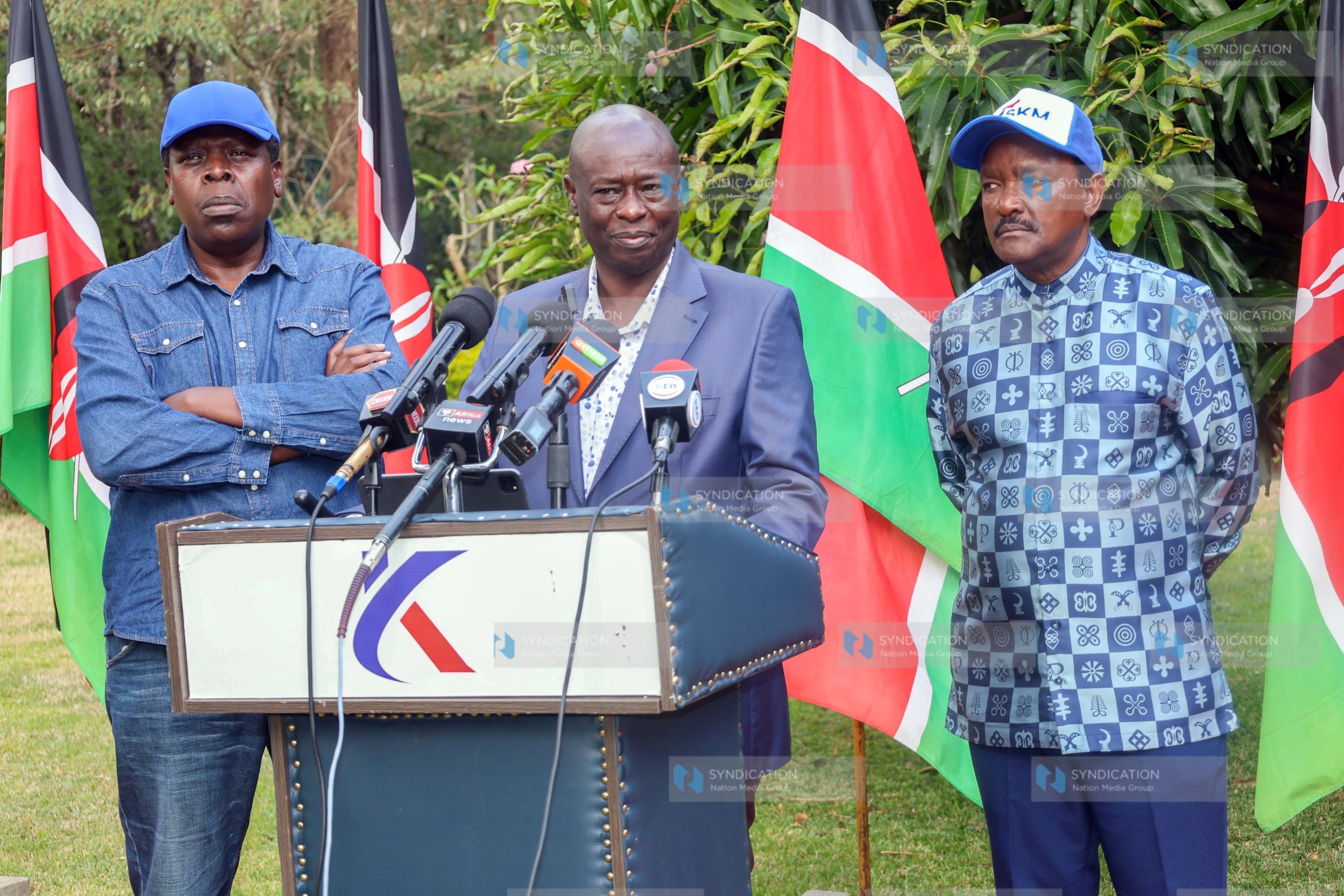 United Opposition leaders, led by former Deputy President Rigathi Gachagua