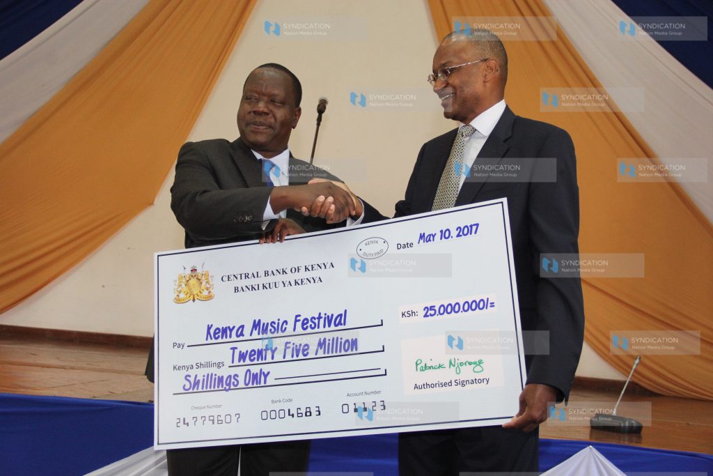 Launch of CBK and Ministry of education Kenya National Music Festival at the KICD