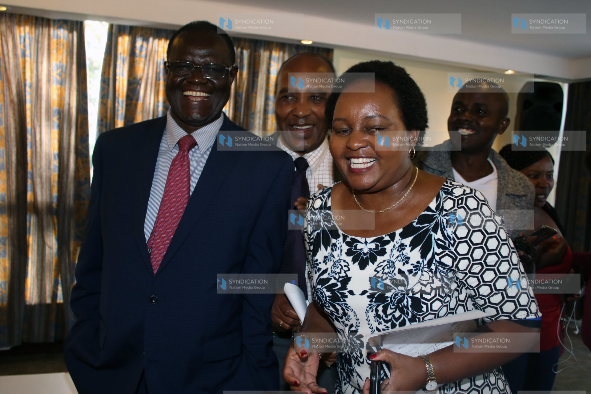 Meru Governor Kiraitu Murungi, Nyandarua Governor Francis Kimemia, and Kirinyaga Governor Anne Waiguru
