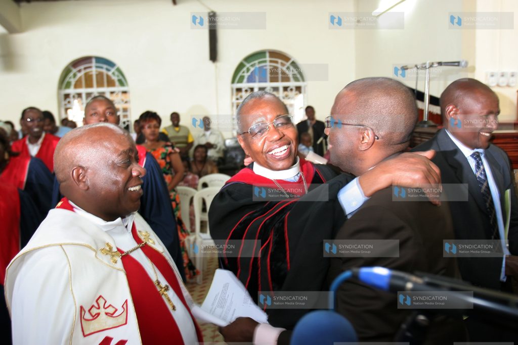 Chief Justice Sr Willy Mutunga with Rev Timothy Njoya