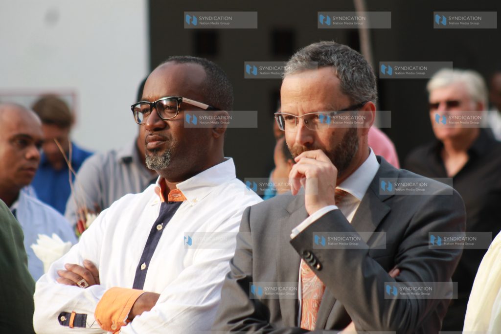 French Ambassador to Kenya Remi Marechaux and Mombasa Governor Hassan Joho