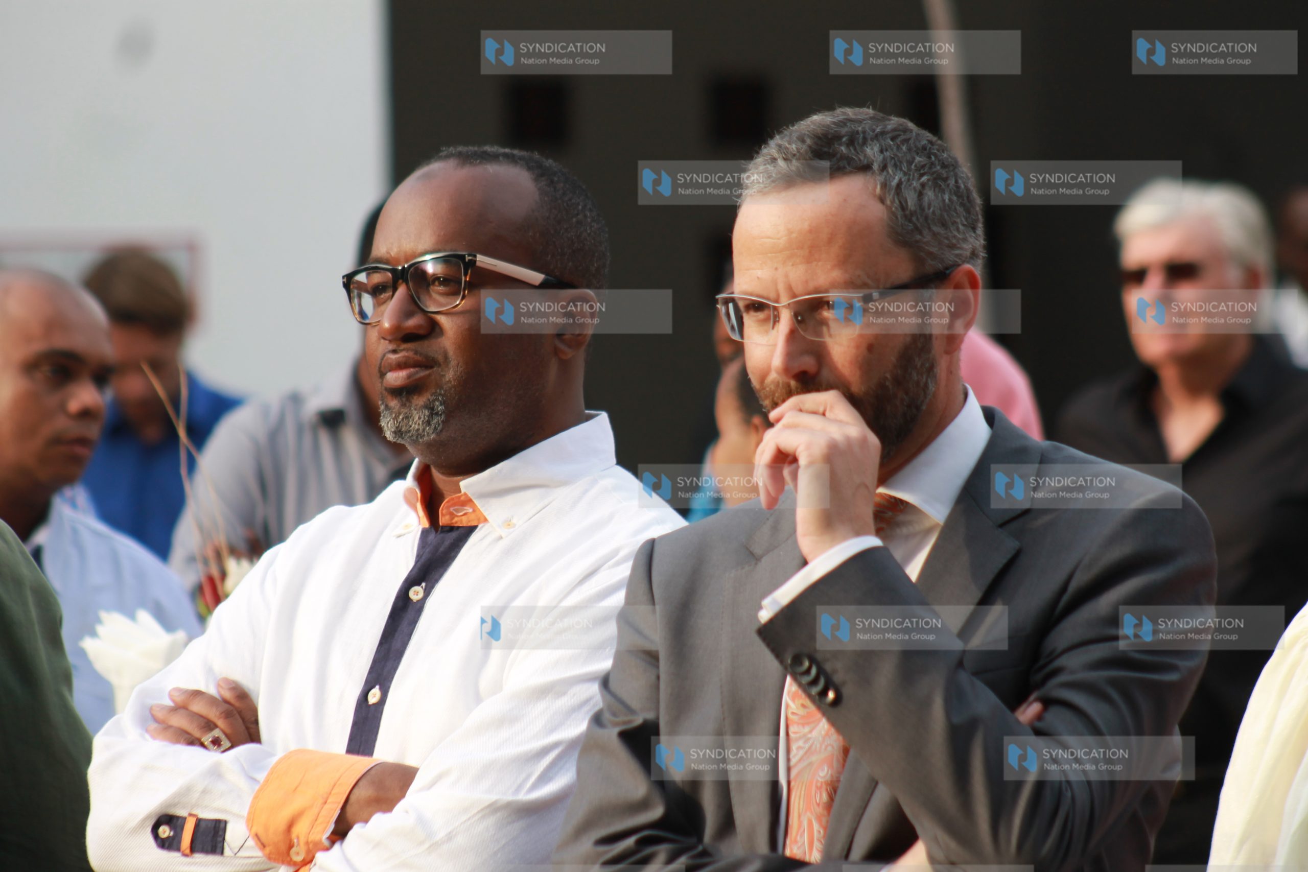 French Ambassador to Kenya Remi Marechaux and Mombasa Governor Hassan Joho