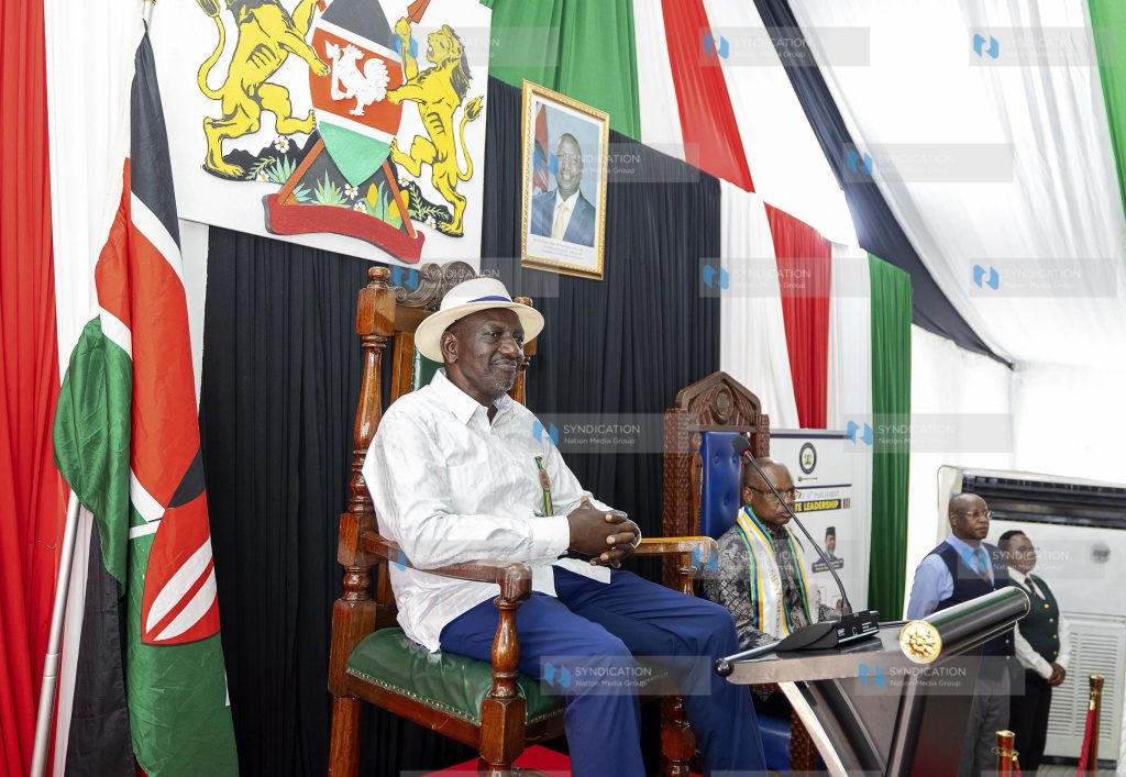 President William Ruto with Senate Speaker Amason Kingi