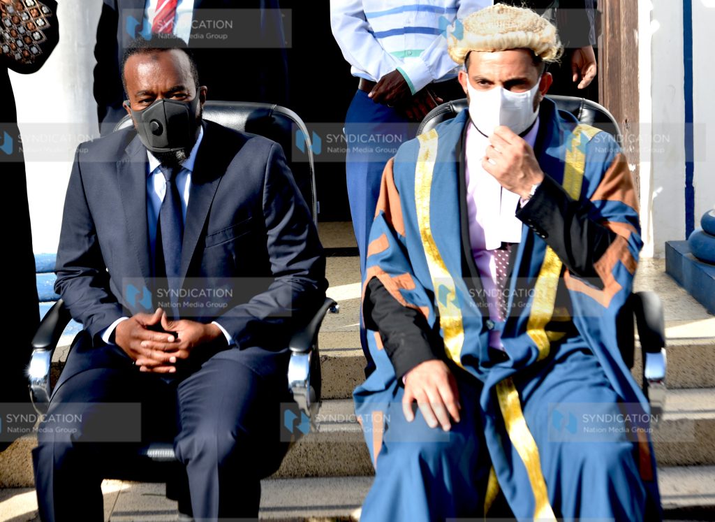 Mombasa Governor Hassan Joho with Speaker Aharub Khatri