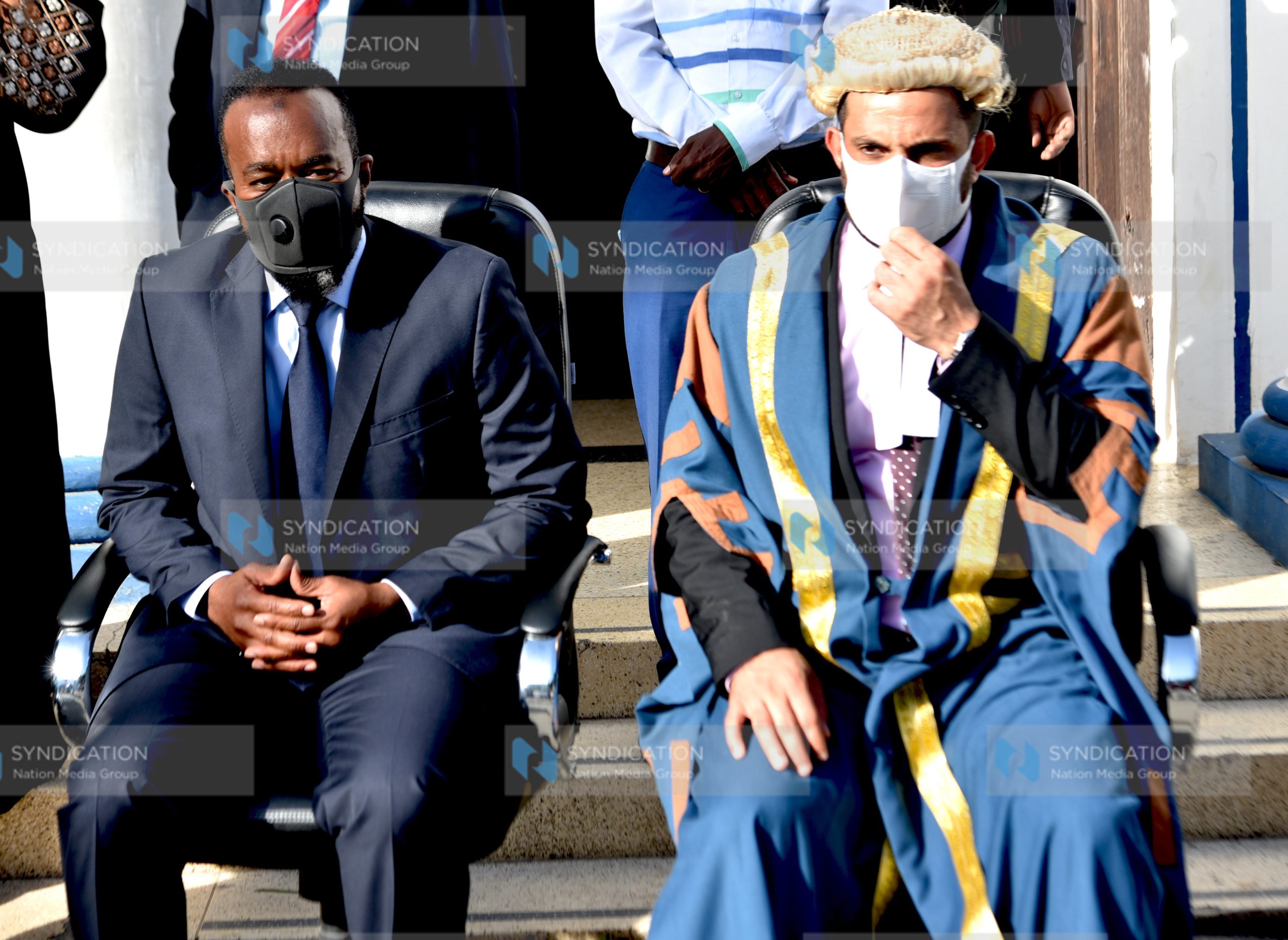 Mombasa Governor Hassan Joho with Speaker Aharub Khatri