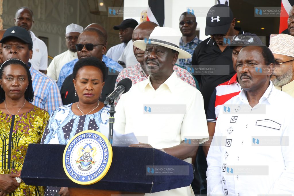 Leaders meeting with 17 Azimio Governors