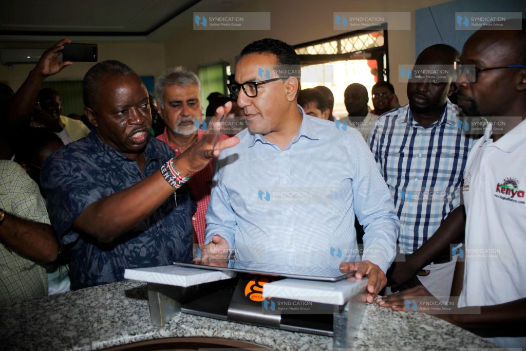 The chairman Kenya Coast Tourism Association Mr. Victor Shitakha