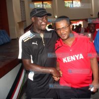 Mombasa senator Mr. Hassan Omar together with EALA speaker Mr. Daniel Kidega