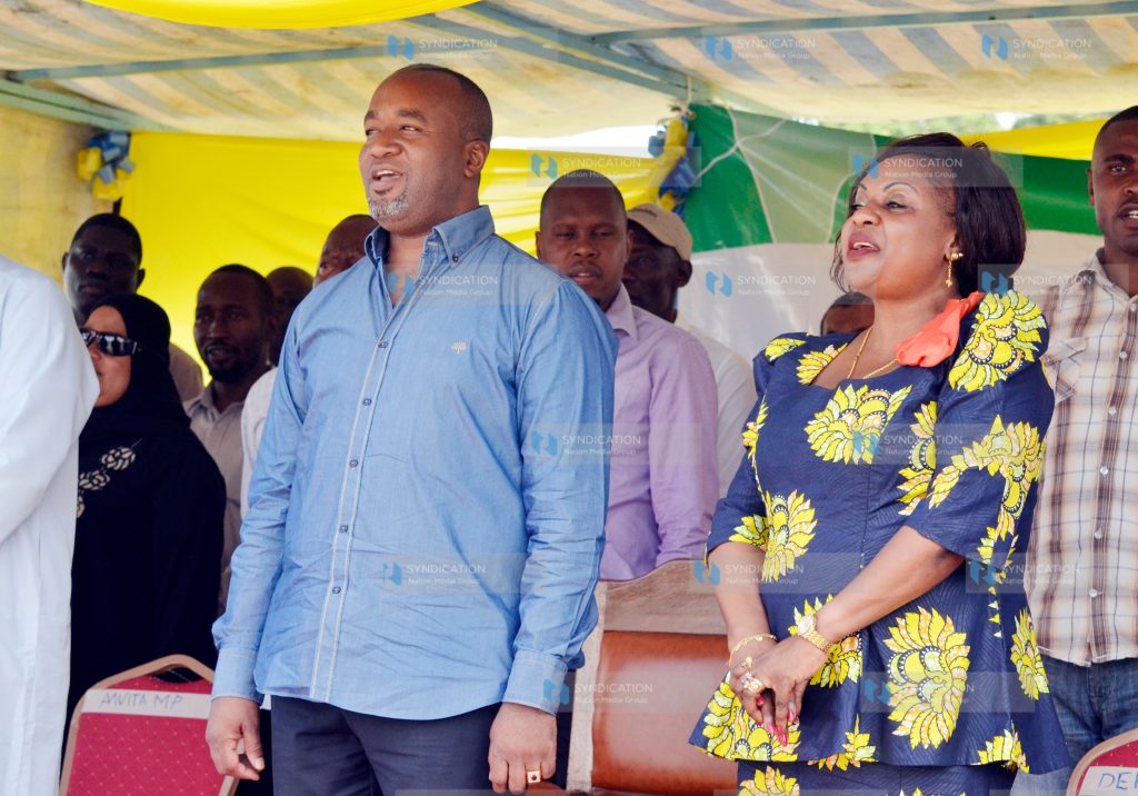 Mombasa Governor Hassan Joho with his Deputy Hazel Katana