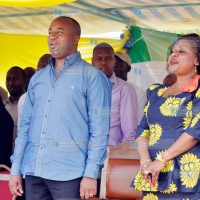 Mombasa Governor Hassan Joho with his Deputy Hazel Katana