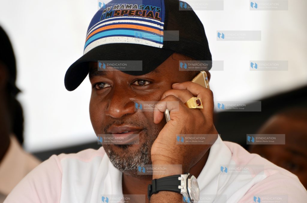 Mombasa Governor Hassan Joho during a public Security Baraza