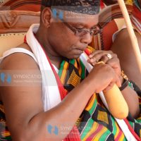 Kilifi governor Amason Kingi enjoys the Palm wine locally