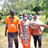 Edwin Sifuna (left) with Nairobi Women Rep Esther Passaris