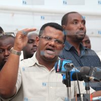 Mr.Hassan Omar together with various aspirants