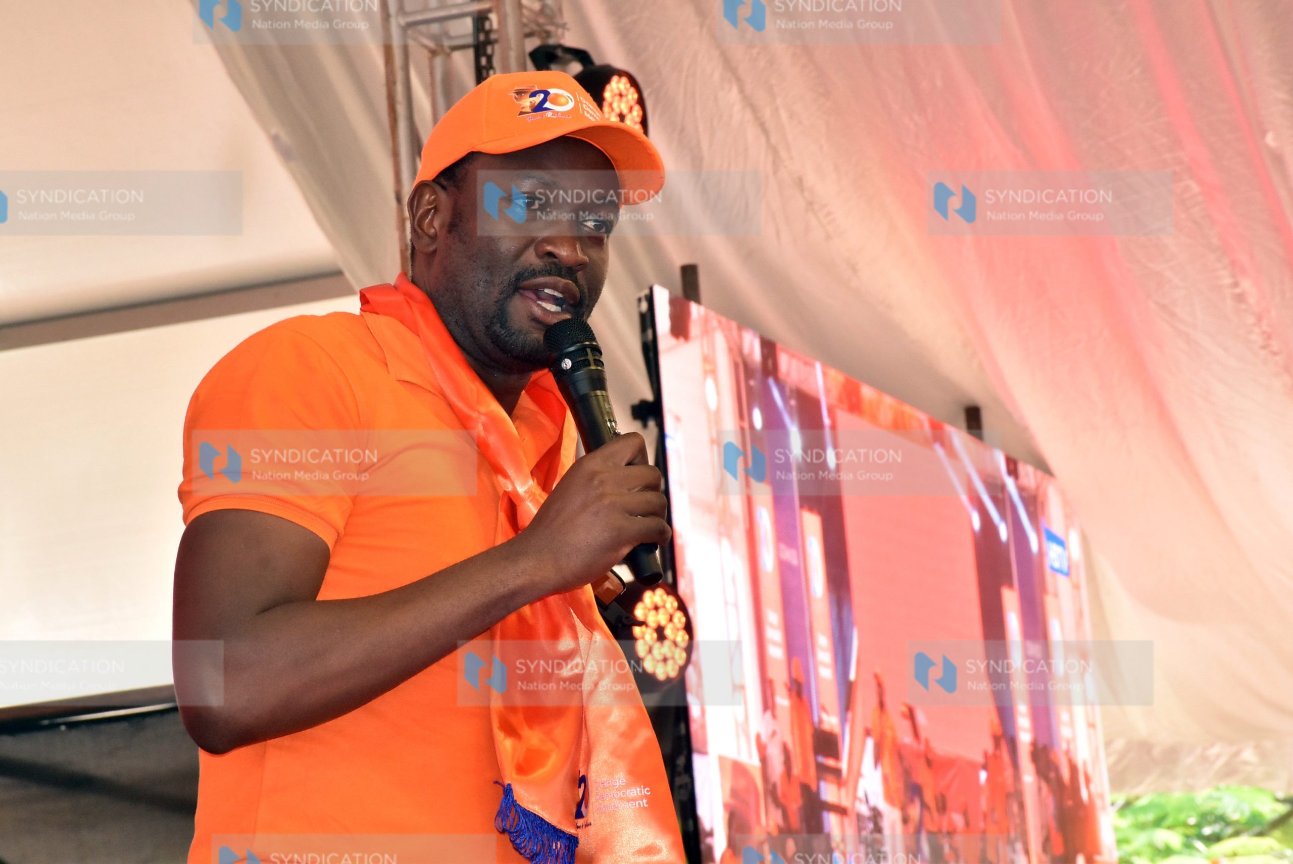 ODM Party Secretary General and Nairobi Senator Edwin Sifuna address youths