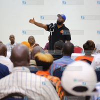 Mombasa Governor Hassan Joho addressing ODM aspirants