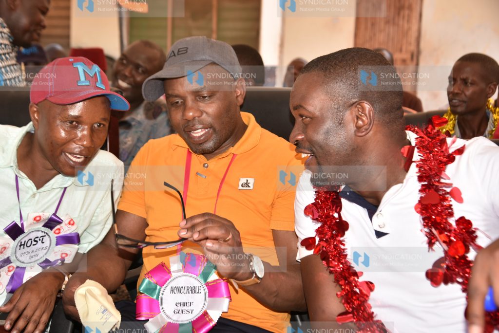 ODM Secretary General Edwin Sifuna (right) with Mathare MP Antony Oluoch