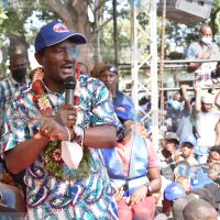 Wiper Party Leader Kalonzo Musyoka addresses Mombasa residents