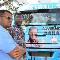Mombasa County Senator Hassan Omar with his supporters