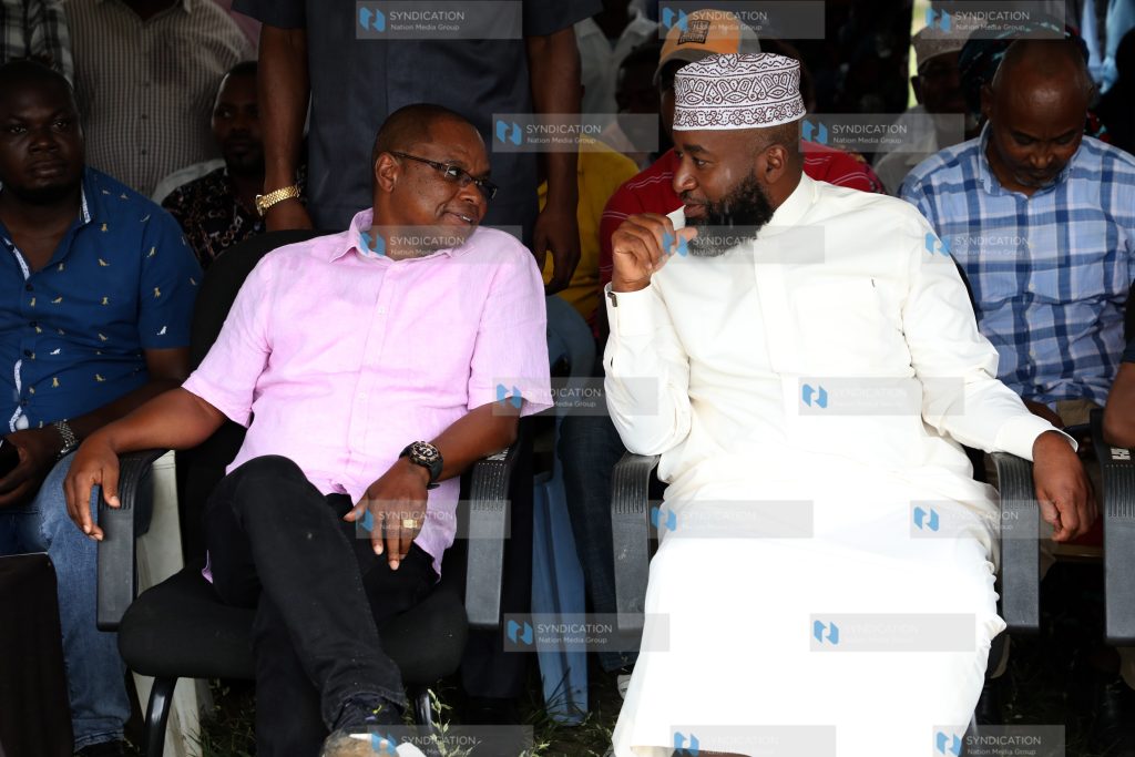 Hassan Joho with his Kilifi Counterpart Amason Kingi