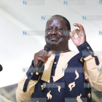 Raila Odinga at Mombasa's Wild Waters to drum support for the Building Bridges Initiative (BBI).