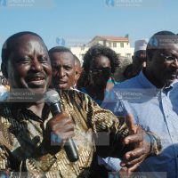 Former Prime Minister Raila Odinga, together with Bungoma Senator Moses Wetang’ula