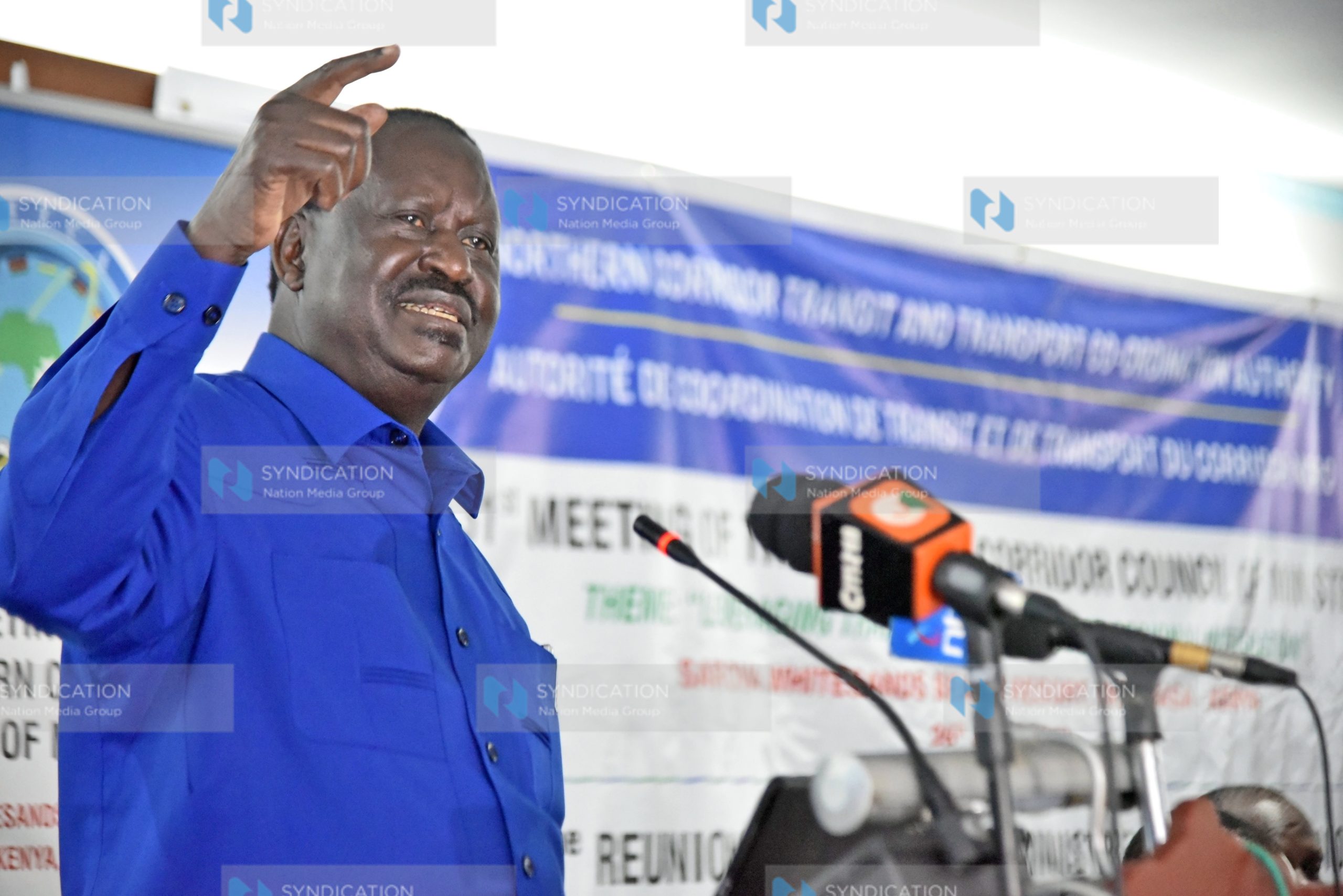 Raila Odinga addressed attendees