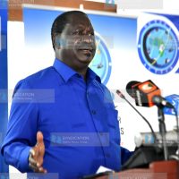 ODM leader Raila Odinga addresses delegates