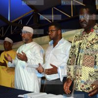 Meeting with Muslim faithful at Wild Waters, Mombasa