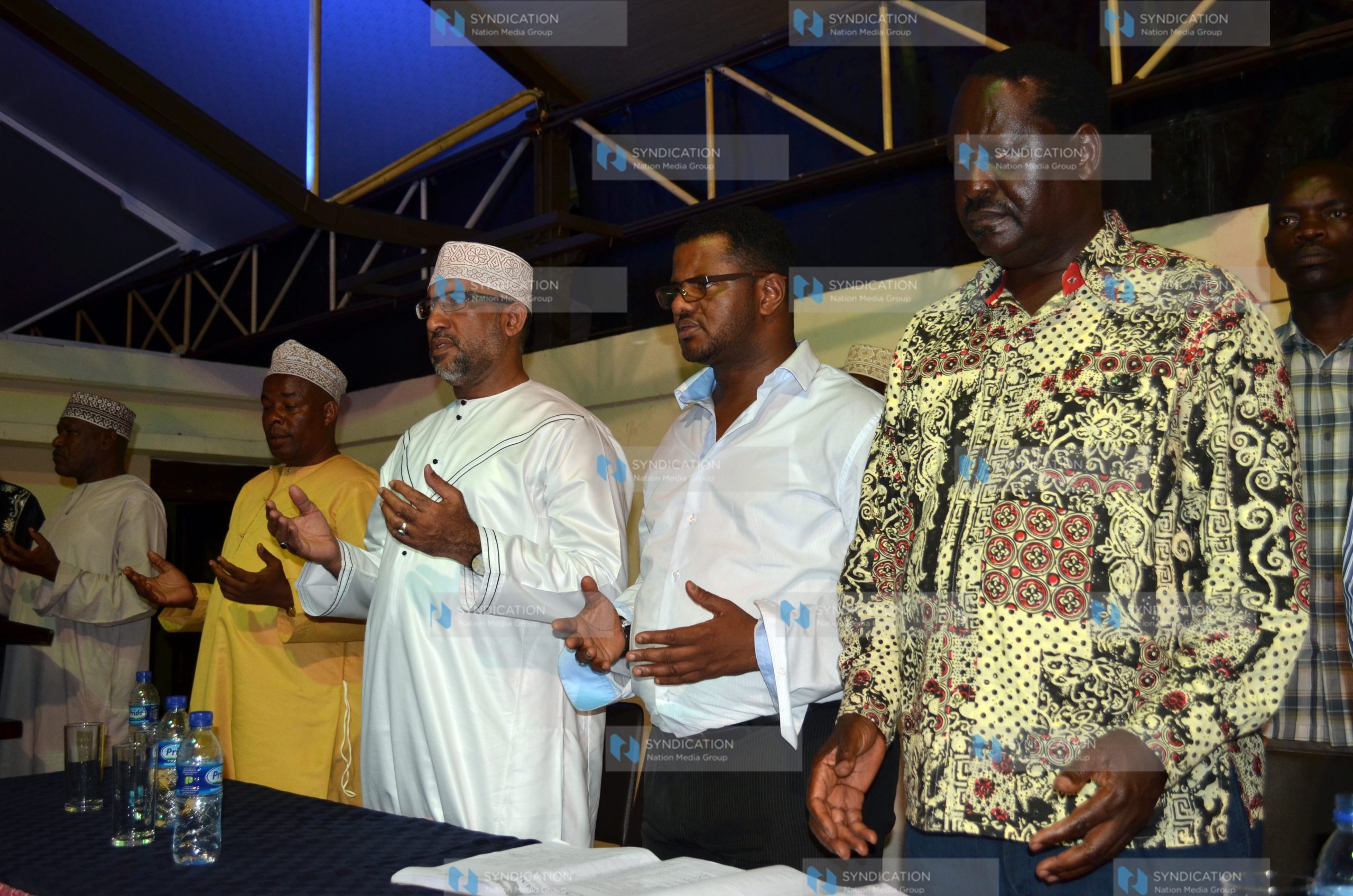 Meeting with Muslim faithful at Wild Waters, Mombasa