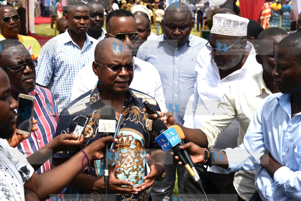 Burial of the former Deputy Governor of Kilifi Kenneth Kamto at Rabai in Kilifi County