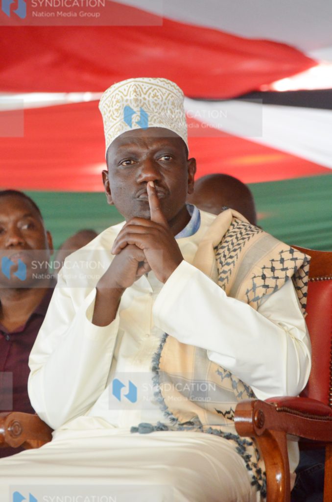 Deputy President William Ruto at Serani Primary School Grounds