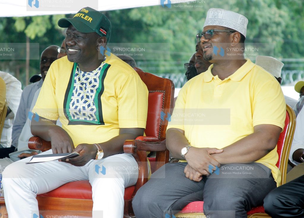 William Ruto with Former Mombasa Senator Hassan Omar