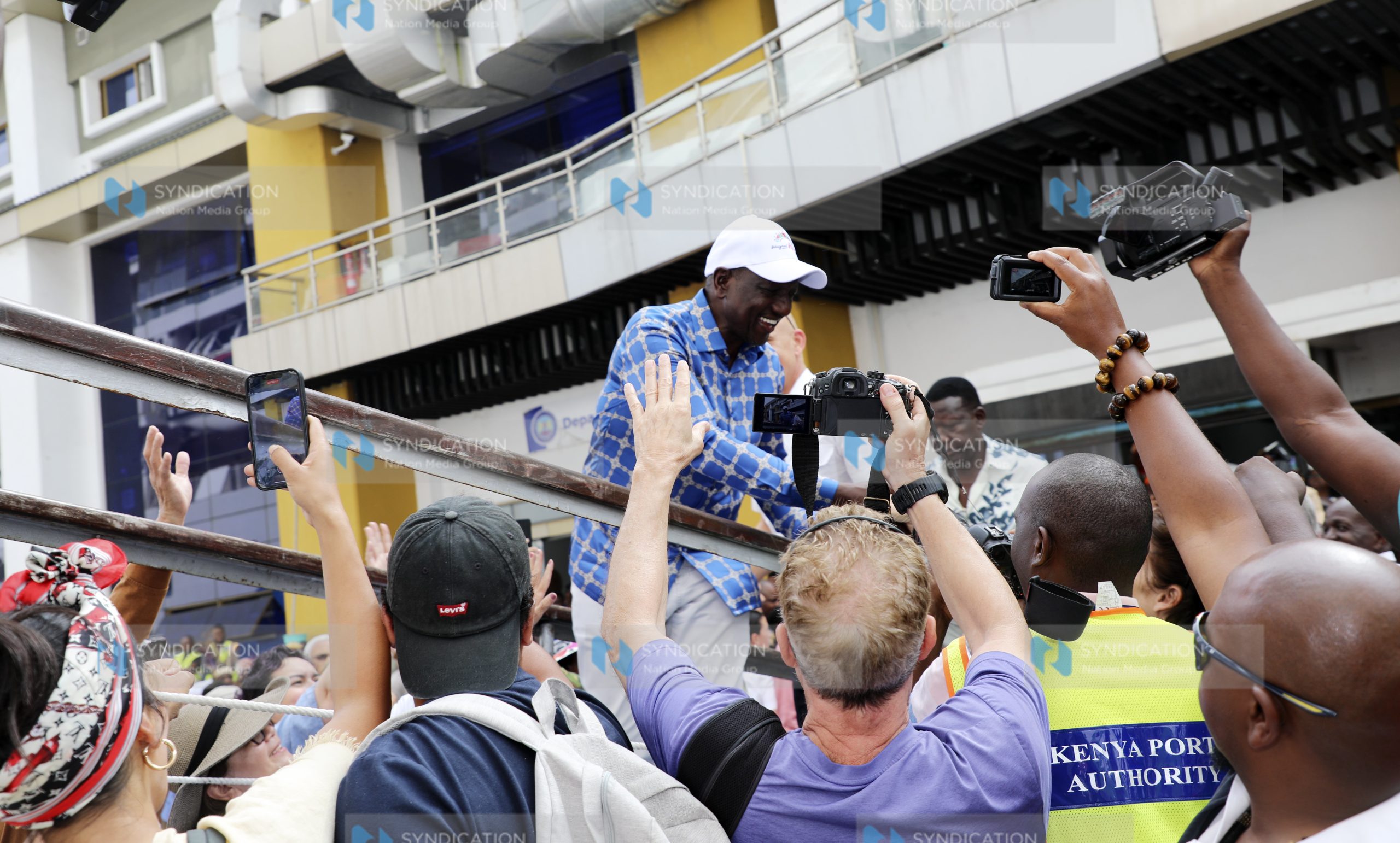 President William Ruto takes a tour inside the Cruise Liner MV Norwegian Dawn
