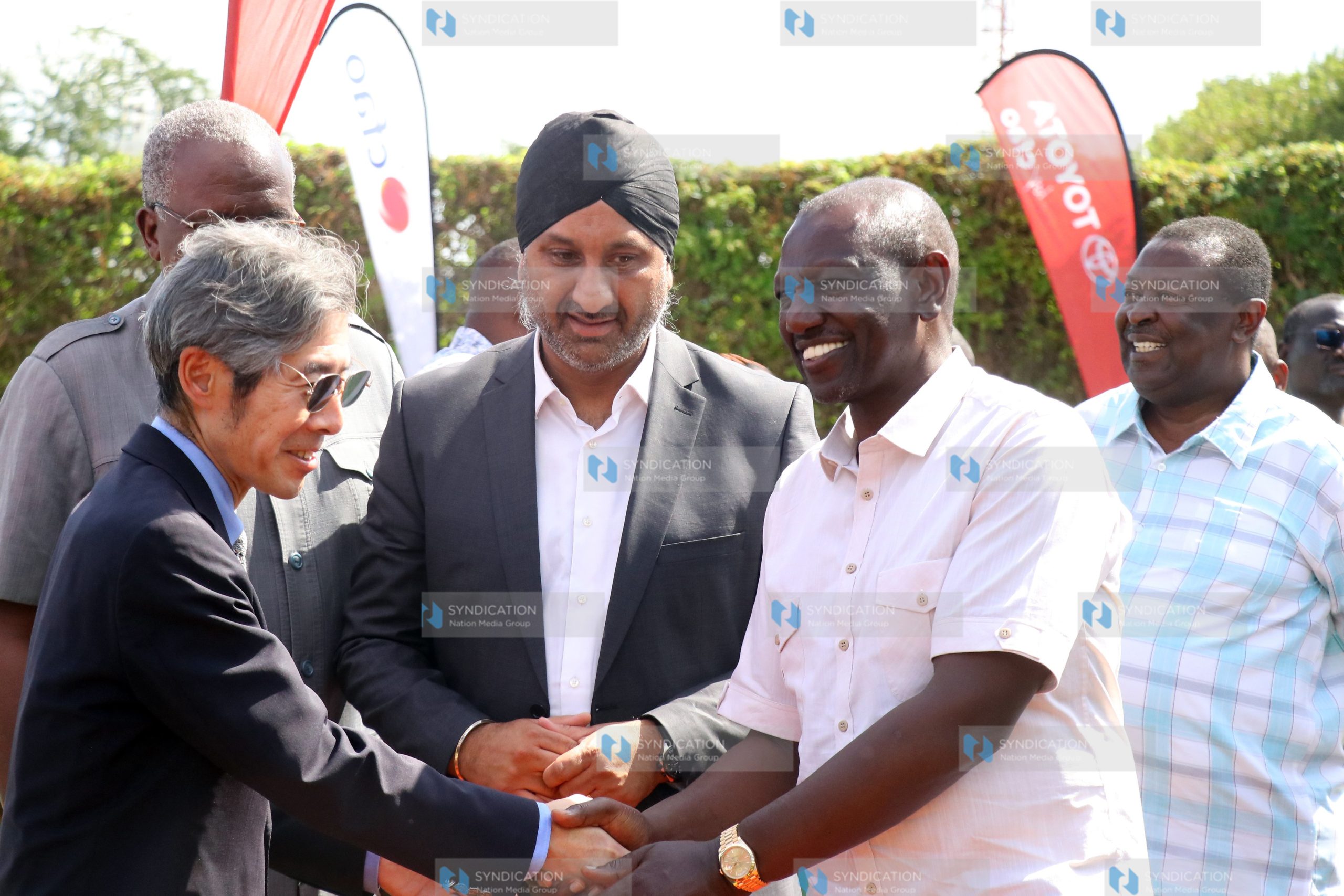 President William Ruto is received by Japanese Ambassador Okaniwa Ken