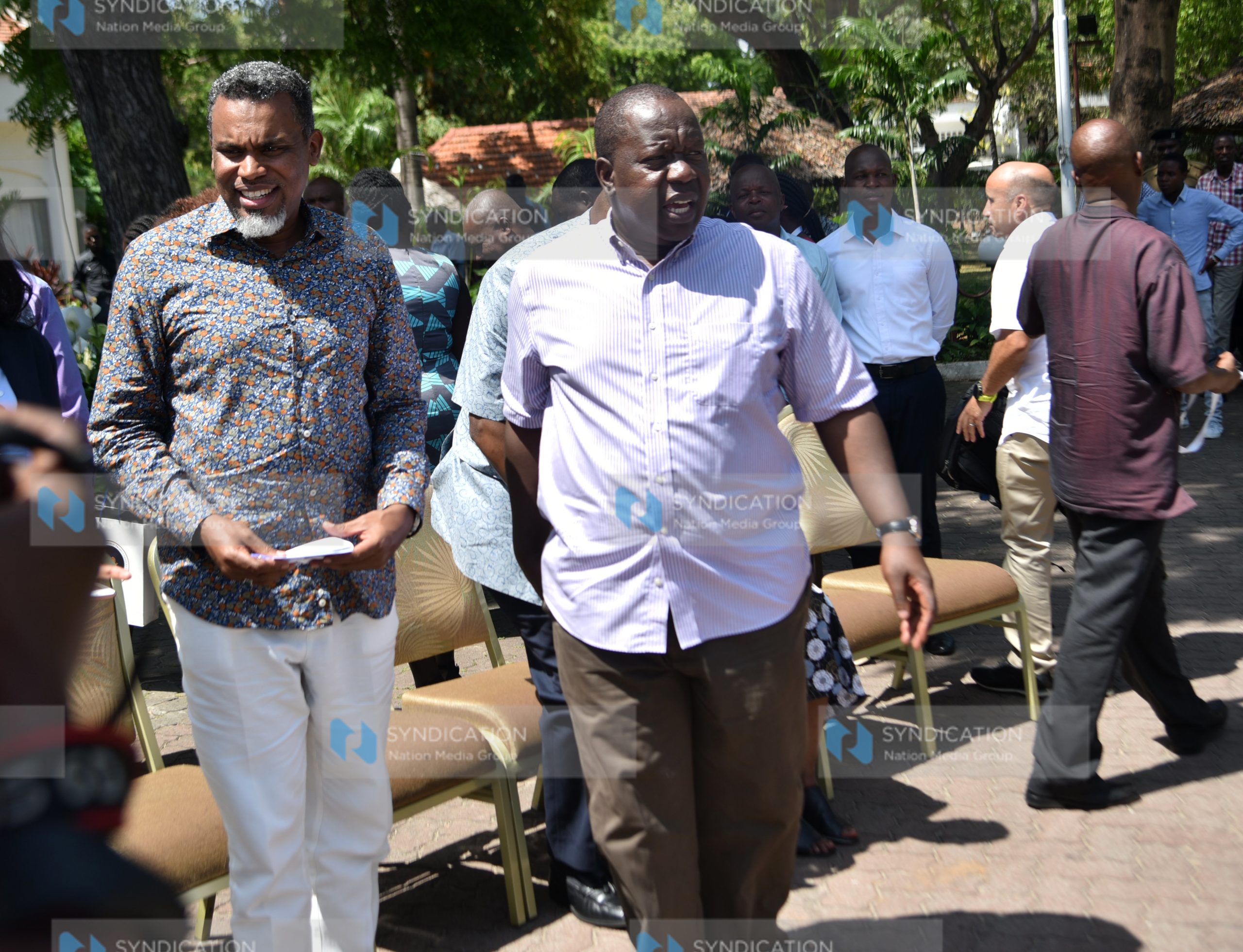 Dr. Fred Matiang’i with Noordin Haji (left) the Director of Public Prosecution (DPP)