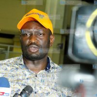 ODM Secretary General Edwin Sifuna addressing members of the press