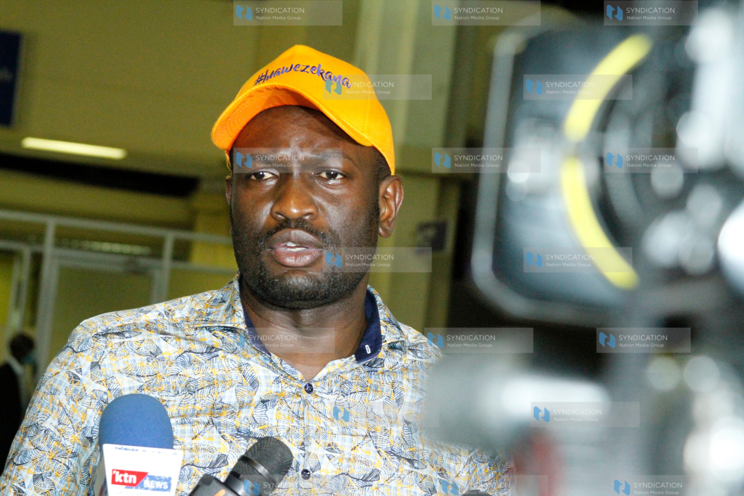 ODM Secretary General Edwin Sifuna addressing members of the press