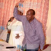 Aden Duale during a Somali community meeting