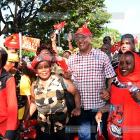 Tourism CS Najib Balala leads other Jubilee Supporters