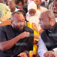 Mombasa governor Hassan Ali Joho with the director NCTC ambassador Martin Kimani