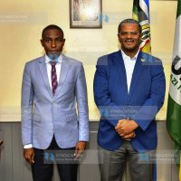 UDA Secretary General Hassan Omar with Stanley Karisa Kenga